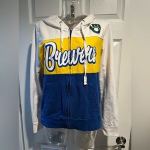 New Era White Brewers Hoodie